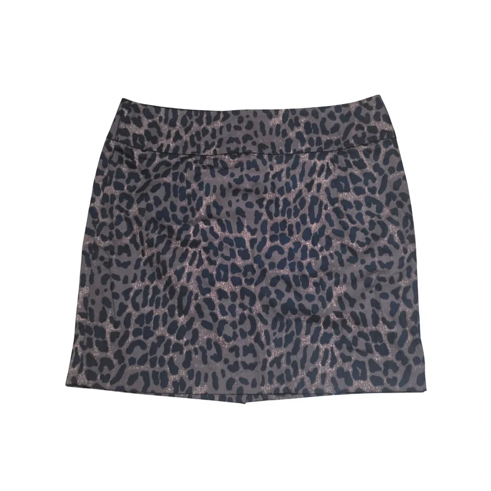 Stoosh Leopard Print Mini Skirt‎ Brown Black Animal Print Size L A11